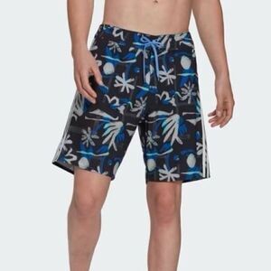 Adidas Floral Beach Tech Shorts-Size 37